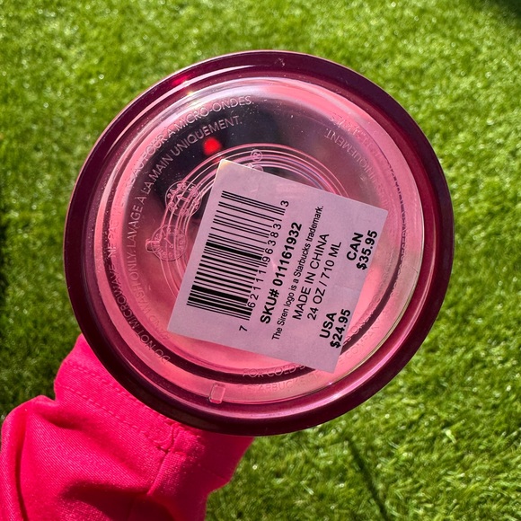 Starbucks 2025 Valentines Pink Tumbler with Straw - Picture 7 of 10